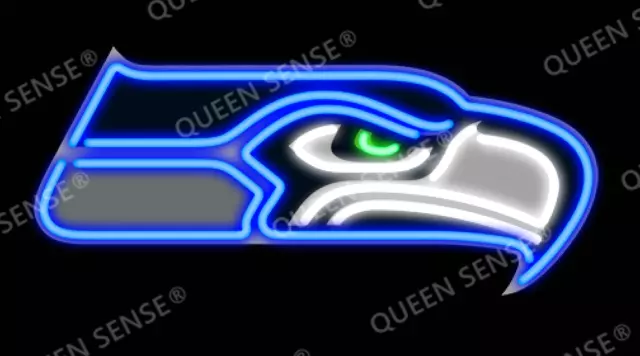 New Seattle Seahawks Light Lamp Neon Sign 20" With HD Vivid Printing
