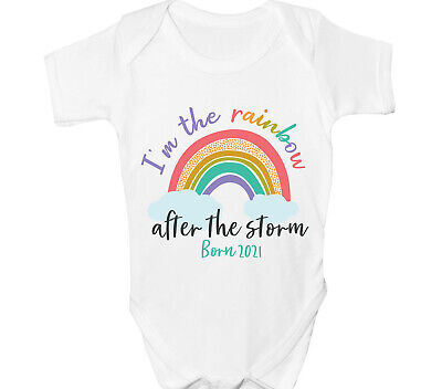 Rainbow Baby Grow After The Storm Bodysuit Girls Boys Vest