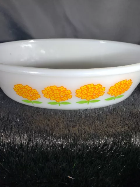 Vintage Mckee Glasbake 'Marigold' Divided Casserole Baking Dish