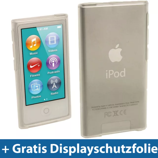 Klar Etui TPU für Neu Apple iPod Nano 7. Gen Generation 7G 16GB Gel Tasche Hülle