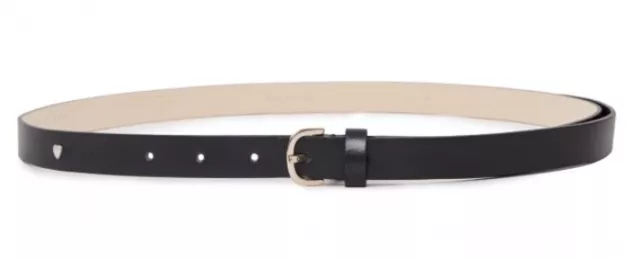 TWIN-SET SIMONA BARBIERI Ceinture Cuir Noir Neuf