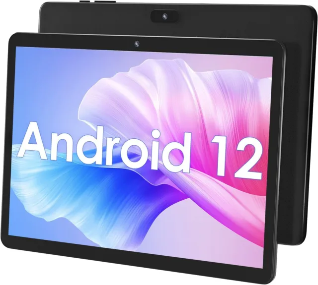 10.1" WIFI Tablet Android 12 HD 64GB Tablet Pad Quad-Core Netflix Dual Camera US