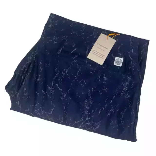 NWT Peter Millar Crown Sport Performance Active Navy Marble Jogger Pants Large
