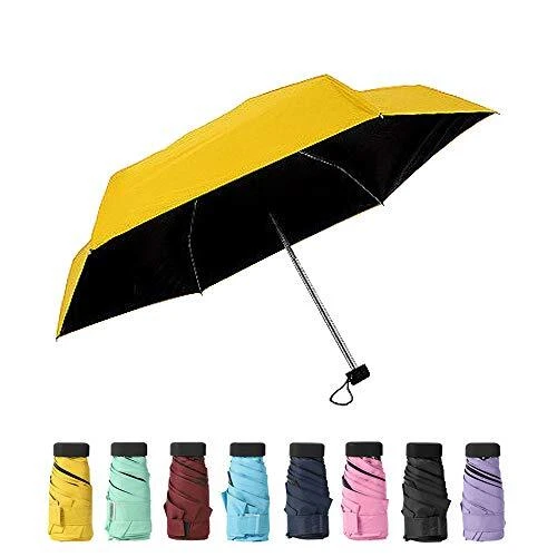 Mini Windproof Travel Umbrella, Compact Sun & Rain Umbrella with UV Protection