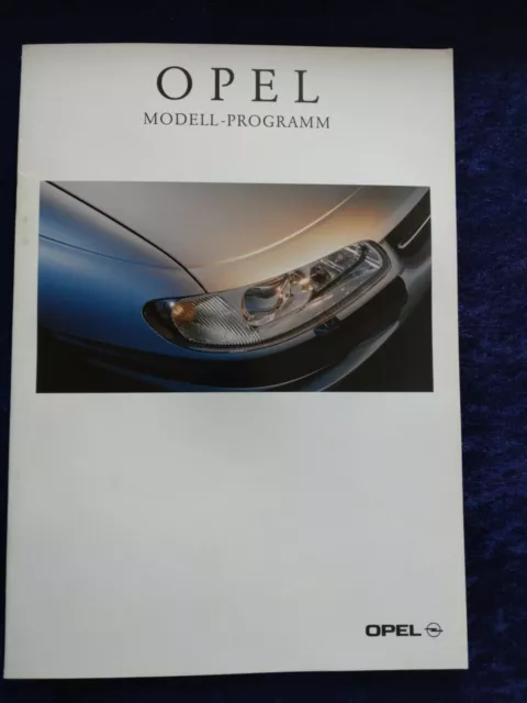 Opel Programm Prospekt 1998 Corsa Astra Vectra Frontera Tigra Omega Sintra