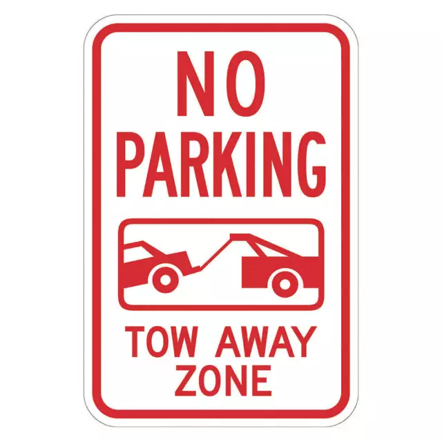 LYLE T1-3054-EG_12x18 Tow Zone No Parking Sign,18" x 12"