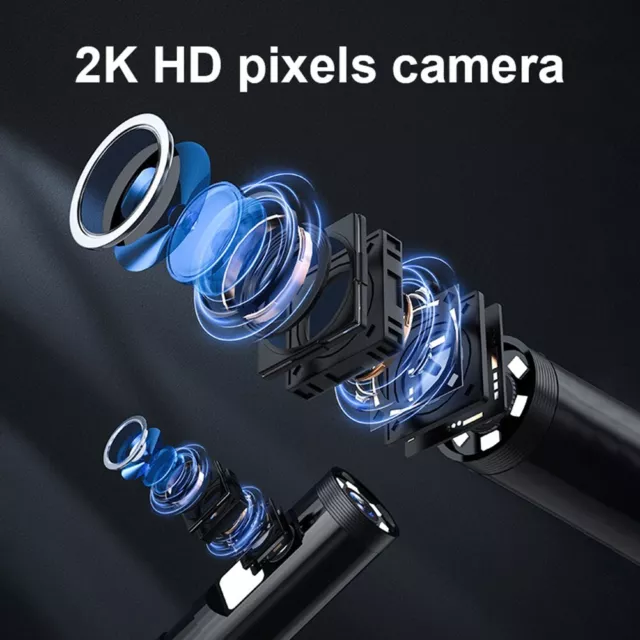 Endoscope WiFi 5 millions de pixels avec double objectif 8 mm IP67 appareil phot