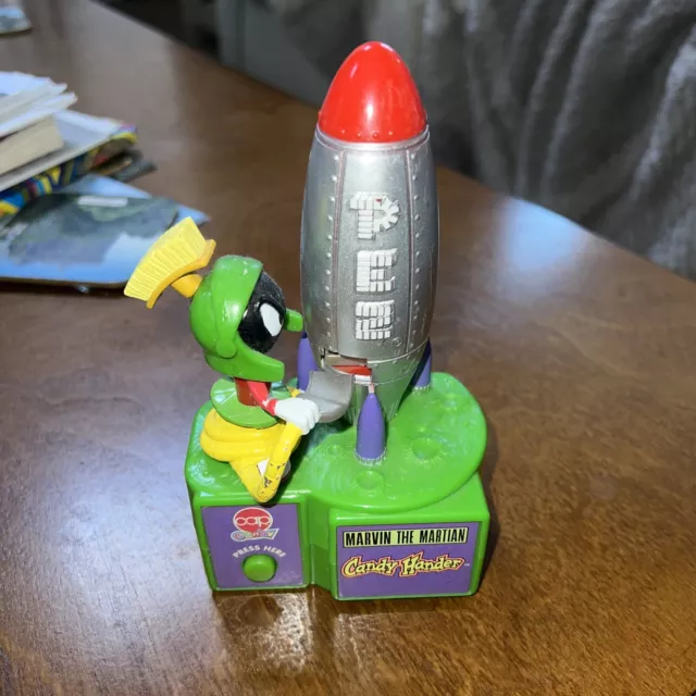 1998 Vintage Marvin The Martian PEZ Candy  Hander Dispenser Looney Tunes Works