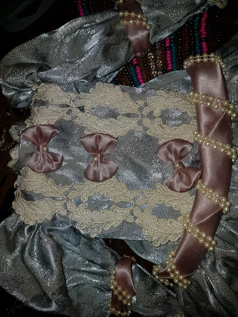 ROBE pr POUPEE JUMEAU   ou autre ancienne de 45 à 55 cm 3