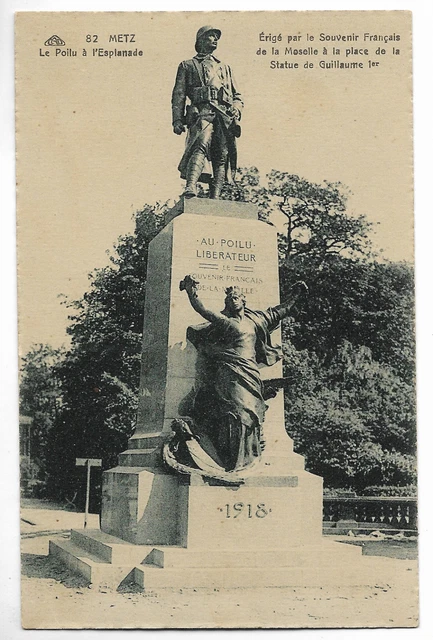 CPA ""METZ - Le Poilu de l'Esplanade