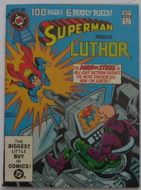 Best of DC Blue Ribbon Digest #27 (Aug 1982 DC) VFN-NM (9.0) Superman vs. Luthor