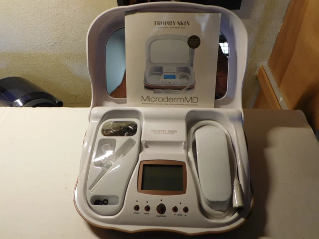 Trophy Skin MicrodermMD, máquina de microdermabrasión en el hogar, como nueva