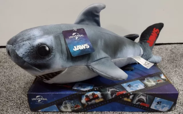 Jaws Plush Soft Toy Shark - 32cm Length - Universal Studio Official Boxed - NEW