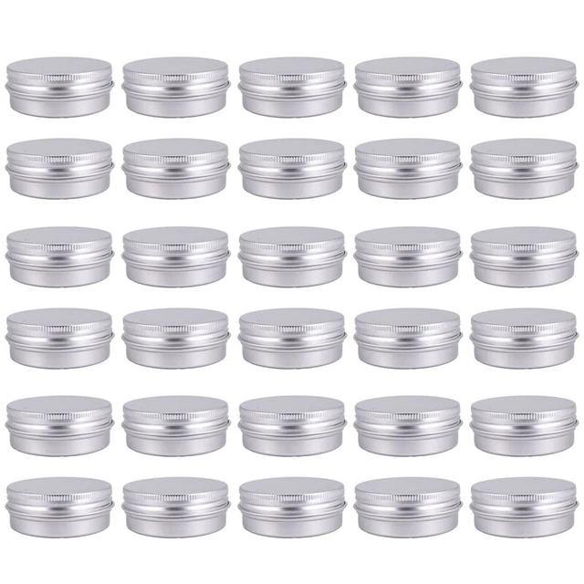 30er Pack Schraubdeckel Runde Metall Lippenbalsam Dosen Behälter Deckel (1 8429