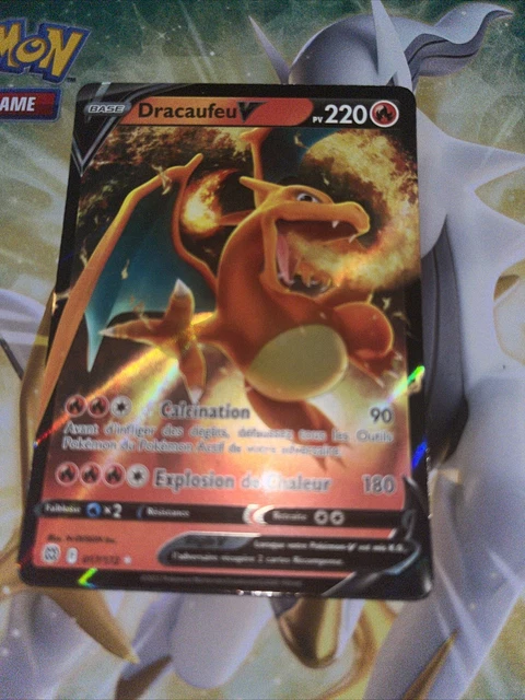 CARTE POKEMON DRACAUFEU 017/172 V Ultra Rare Epée et Bouclier 9 EB09 FR ...