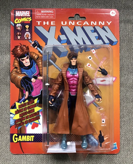 HASBRO MARVEL LEGENDS Retro The Uncanny X-Men Gambit 6” Action Figure ...