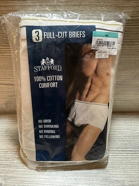 Stafford JCPenney Mens Full Cut Briefs 100 Stafford JCPenney Mens Full Cut Briefs 100