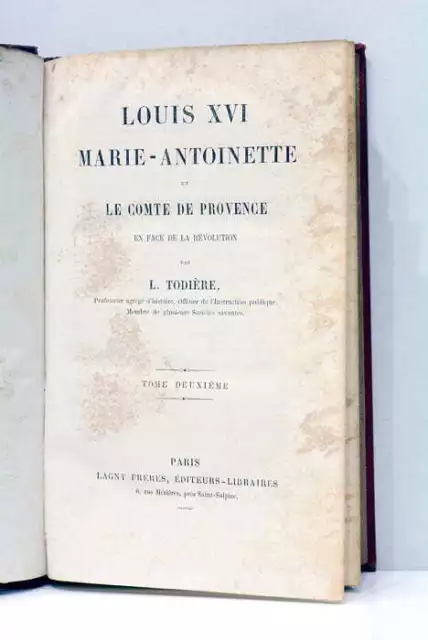 Louis XVI Marie-Antoinette et le comte de Provence Paris