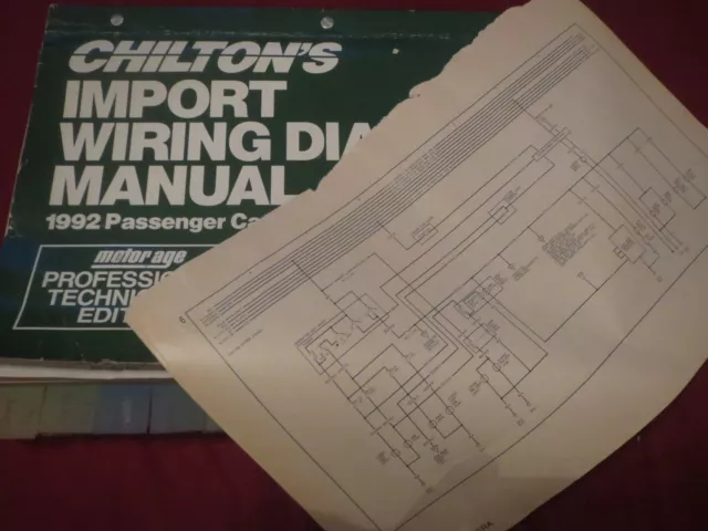 1992 Subaru Legacy Wiring Diagrams Schematics Manual Sheets Set