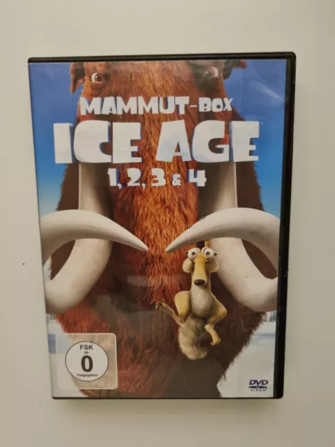 Ice Age Mammut Box 1,2,3,4 Teile DVD