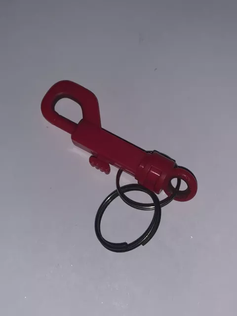 Vintage Red Clip Keychain