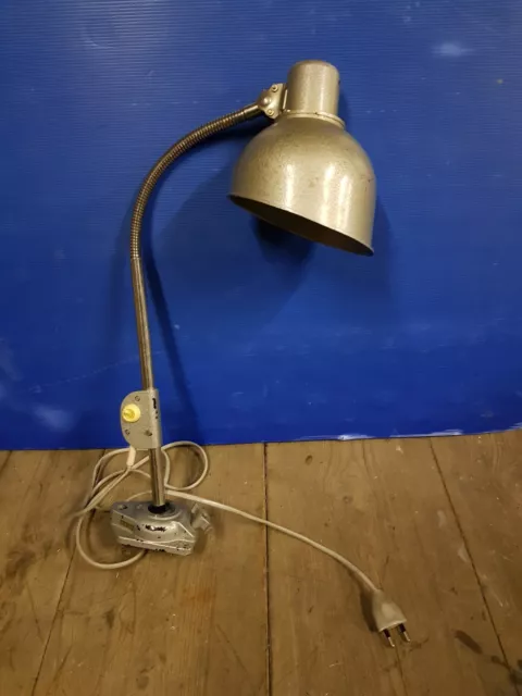 alte Schreibtischlampe, REIF Dresden, Schwanenhals, Industrial, Bakelit Shabby