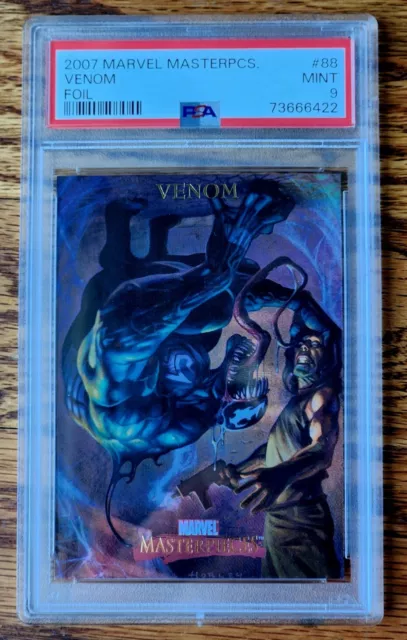 2007 Marvel Masterpieces Foil Border Parallel Venom #88 Psa 9 Mint