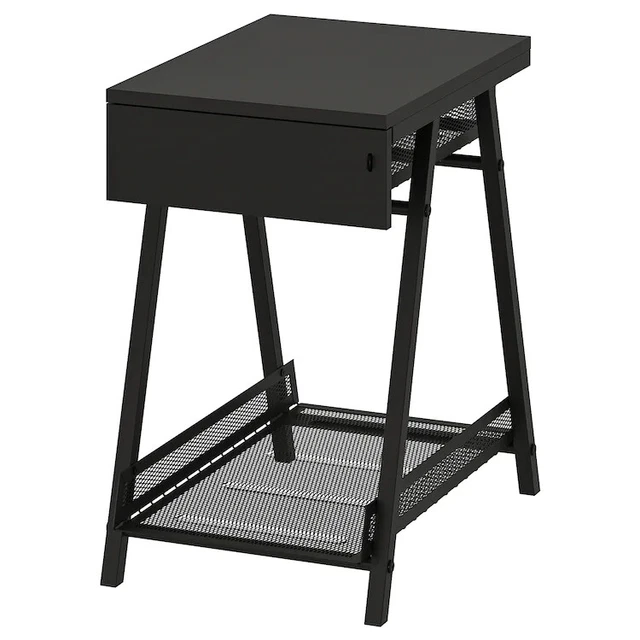 IKEA UNDER DESK Lockable Office Workstation Storage Drawer Unit Black £