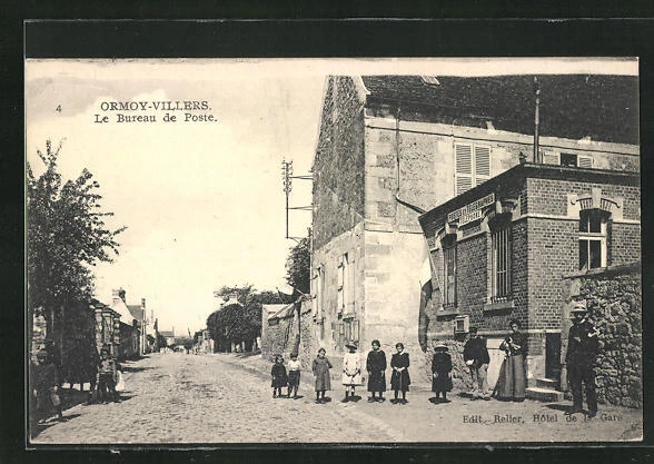 CPA Ormoy-Villers, Le Bureau de Poste