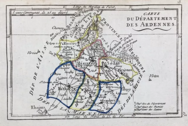 Ardennes en 1794 Charleville Mézieres Sedan Buzancy Rocroy Vouziers Omont Flize