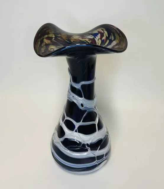 Designer Glas Vase Mid Century Murano Art Glas Top Zustand H=26 Cm