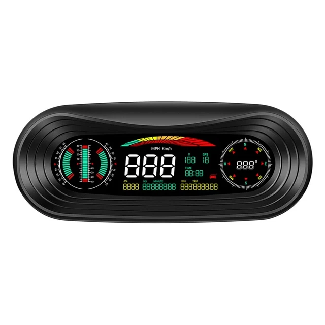 GPS HUD for Head up Display for  Slope Meter Car Speedometer Inclinometer P