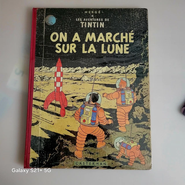 BD TINTIN ON a marché sur la lune Hergé édition 1956, tbe, belle ...