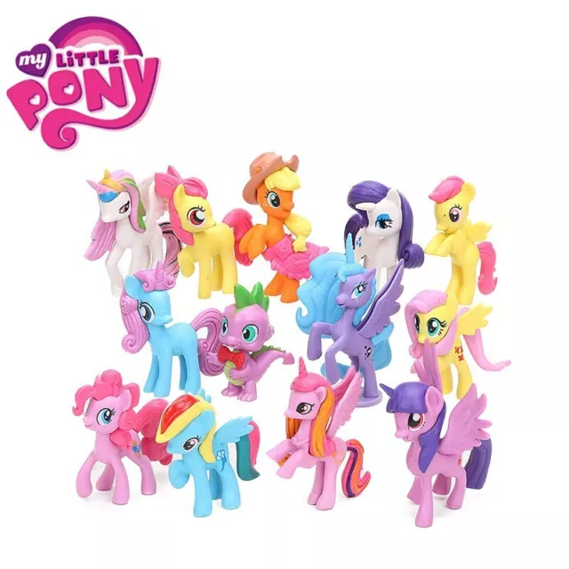 13 My Little Pony Rainbow Dash Twilight Sparkle Cake Topper Action Figures Toy