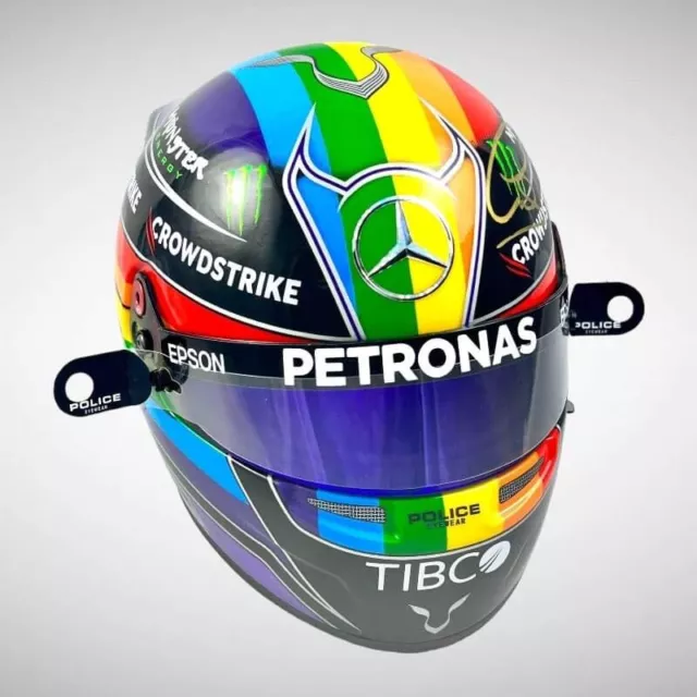 1:2 SCALE F1 HELMET VISOR TEAR OFFS  Lewis Hamilton Qatar 2021  x 2 Accessory 🐐