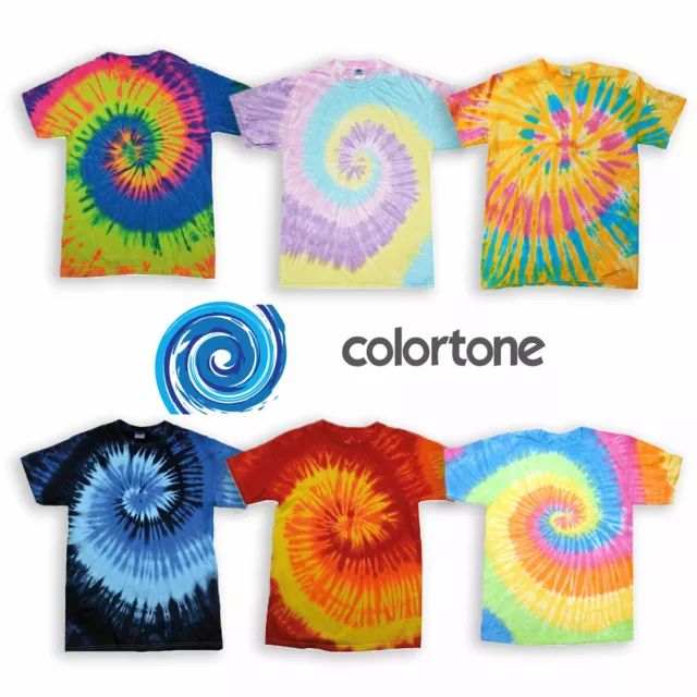 Tie Dye T-Shirt Top Tee Tye Die Music Festival Hipster Indie Retro Unisex Tees