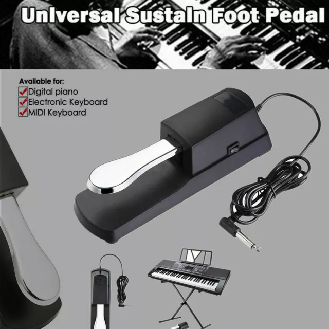 Universal Piano Keyboard Sustain Foot Pedal For Electronic Yamaha Casio Piano