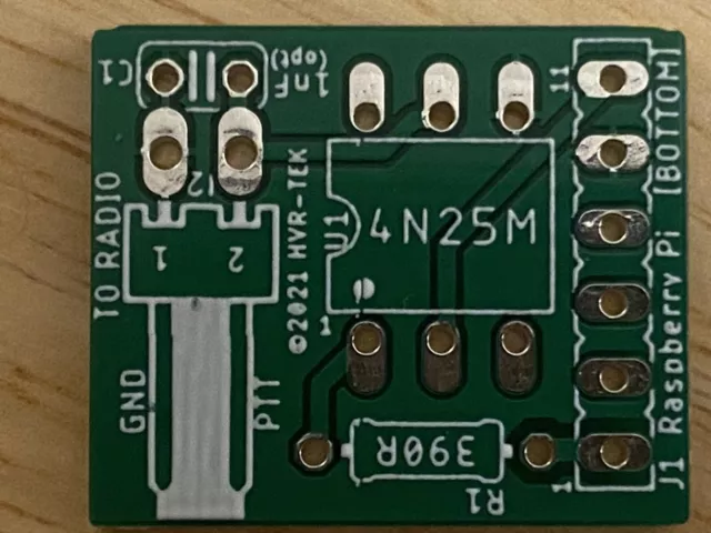 PiHat Ham Radio PTT Trigger/Isolator Board for Raspberry Pi