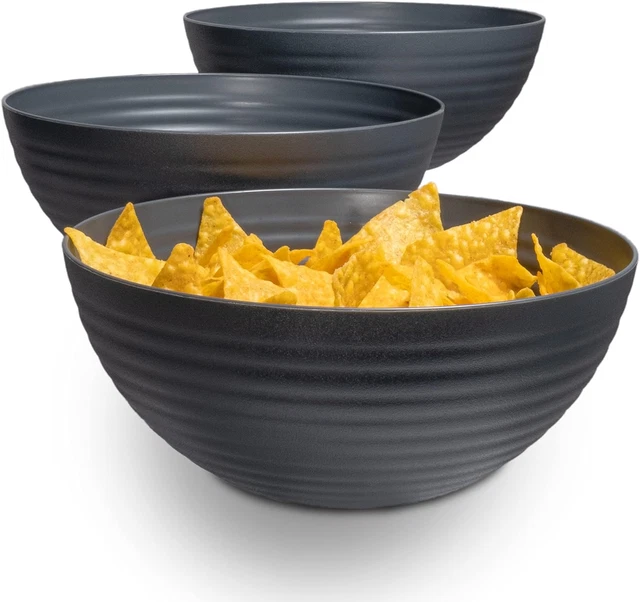 Set 3 Ciotole In Plastica Senza BPA - 3,3 Litri Ciascuna, Infrangibili E Impilabili - Foto 3