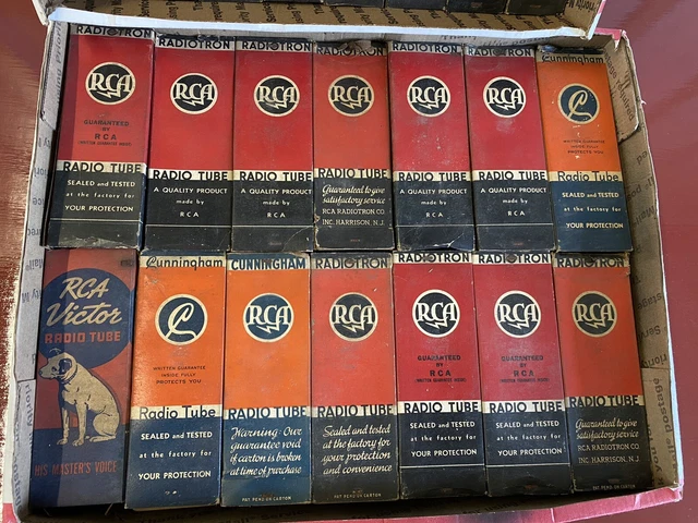 1930 'S 1940 's 1950 'S RCA NU KEN-RAD RADIO TUBE ASSORTED PARTS LOT (33) PIECES 3