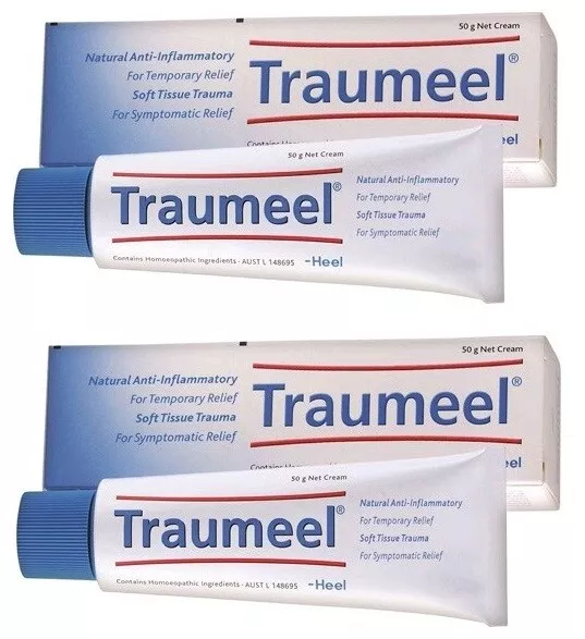 2 x HEEL Traumeel cream 50g pain bruises arthritis natural anti-inflammatory