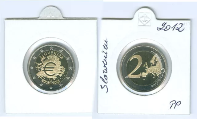 Slowenien  2 Euro 2012  Bargeld  PP