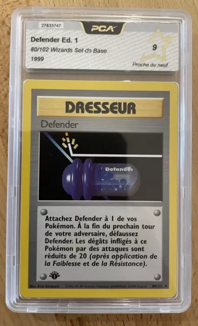 Carte Pokémon UNCO Defender 80/102 PCA 9 Set de Base Édition 1 Wizards FR