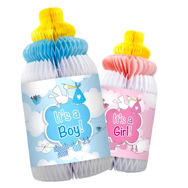 Wabenball Nuckelflasche Pullerparty Baby Shower Deko Babyflasche Hängedekoration