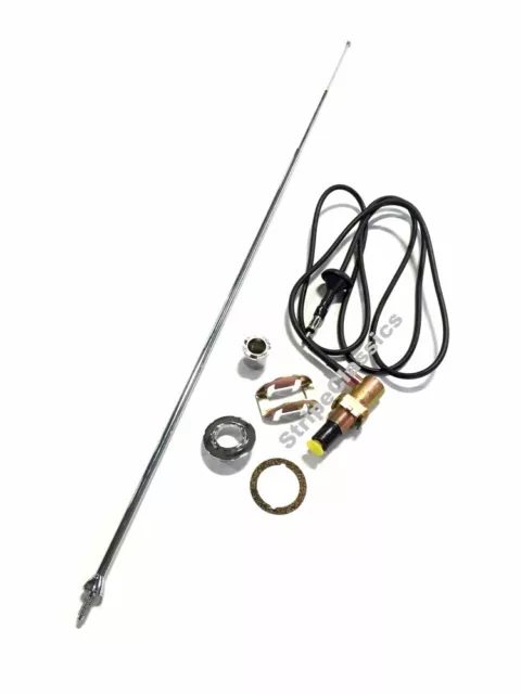 1970 70 Challenger T/A Complete Antenna Kit w/Correct Base 3 Mast Telescoping
