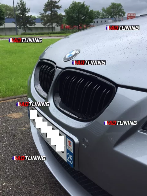 2 Grille De Calandre Double Lame Noir Brillant Bmw Serie 5 E60 E61 M5 2