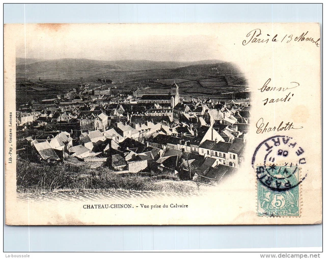 58 CHATEAU CHINON - vue prise du calvaire