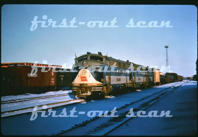 R DUPLICATE SLIDE - Wabash WAB 1183 F-7 w/ Freight