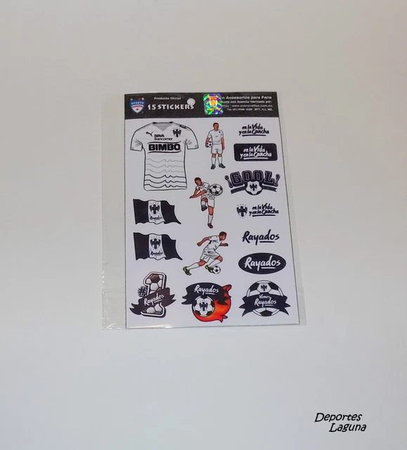 RAYADOS DE MONTERREY Lot De 15 Autocollants Produit Sous