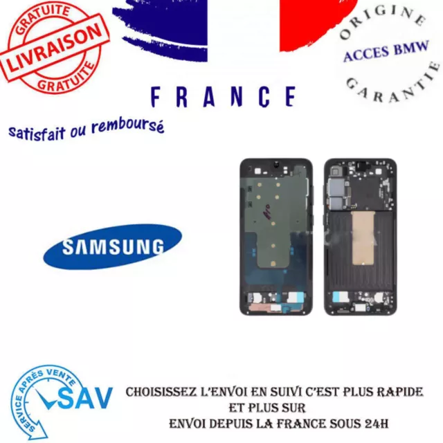 Original Châssis Central Noir Pour Samsung Galaxy S23+ (S916B)